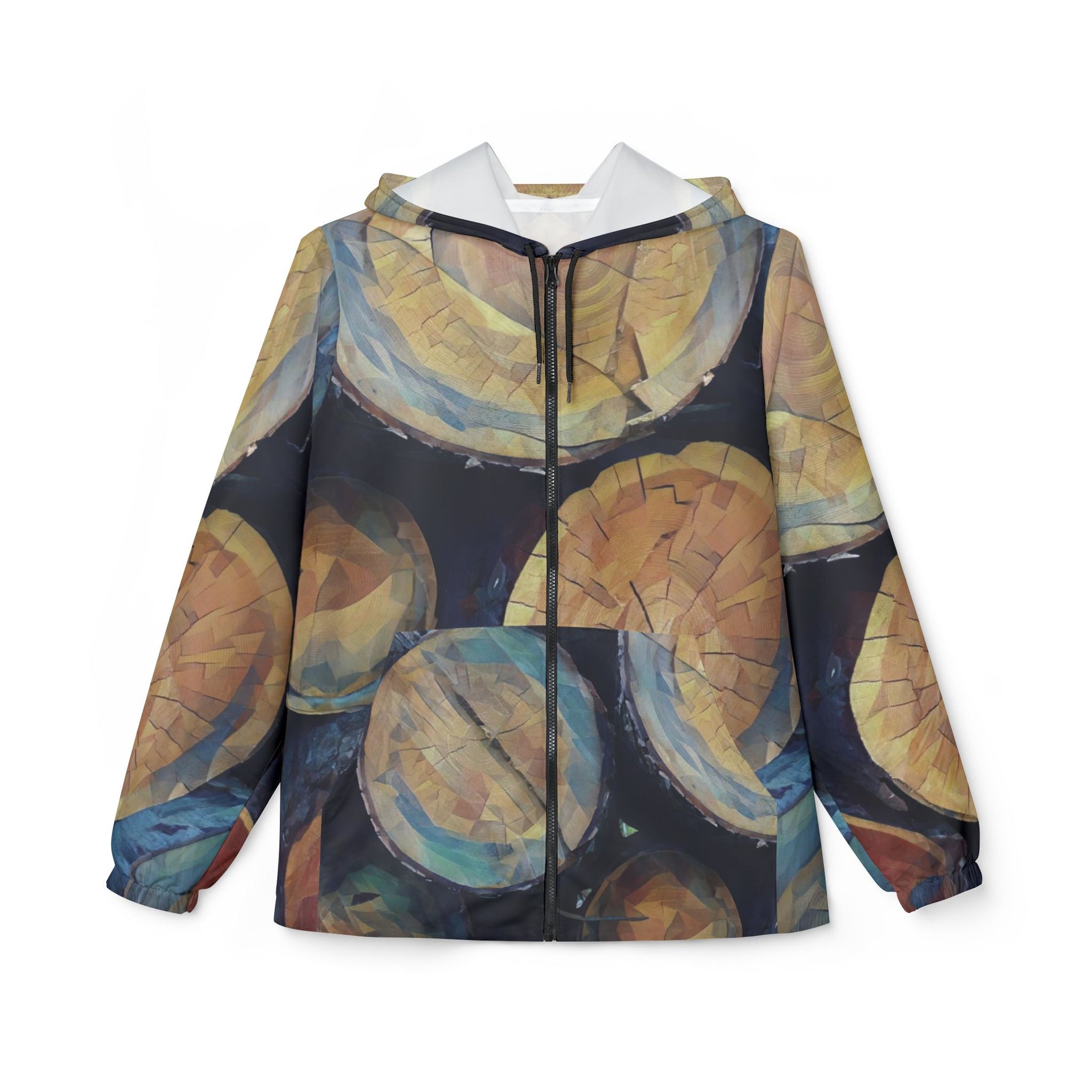 Windbreaker Jacket - Poly Art - Wooden Trunks (Variant 3)