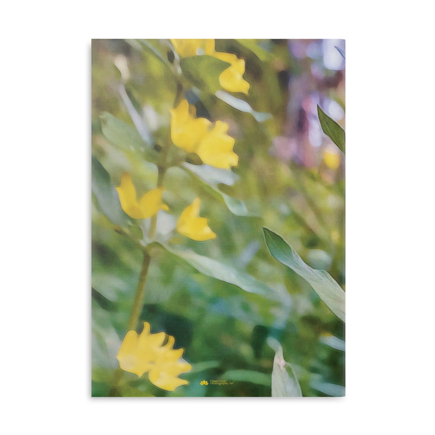 Hardcover Notebook with Puffy Covers - Flower of Lysimachia