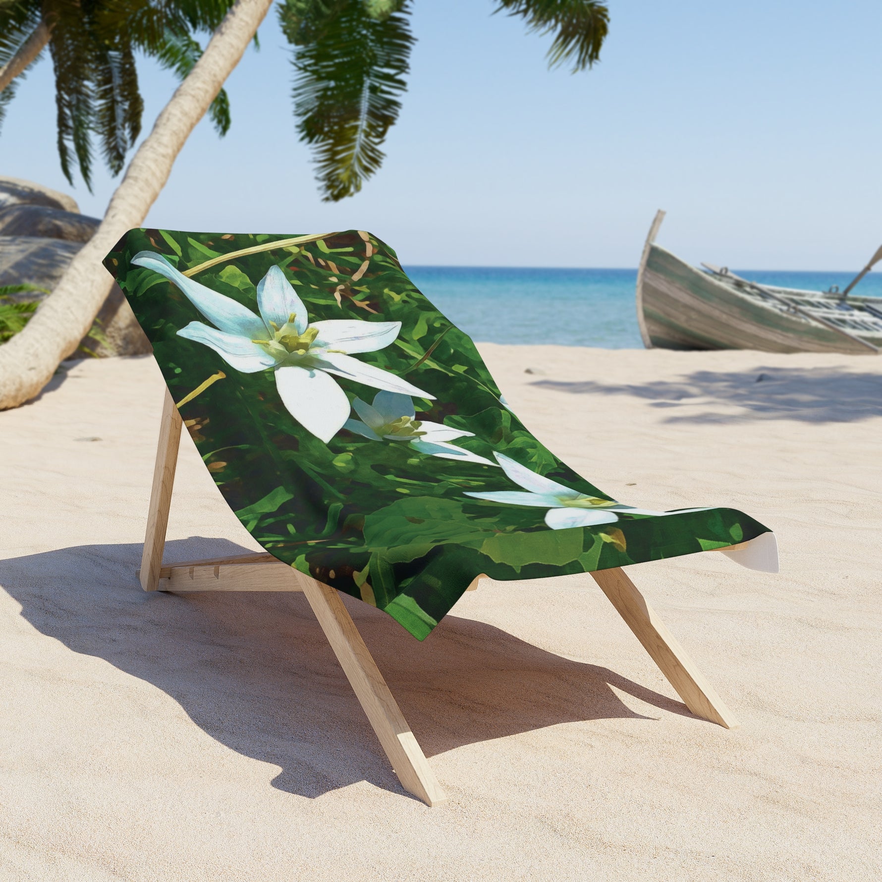 Beach Towel – Flower of Ornithogalum (Variant 1)