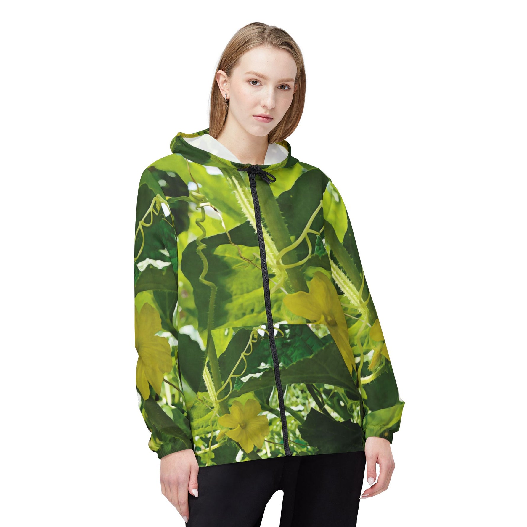 Windbreaker Jacket - Flower of Cucumber