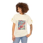 Unisex Heavy Cotton Tee - Poly Art - Apple's Tree Flower (Variant 3)
