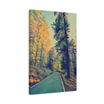 Stretched Matte Canvas - Poly Art - Forest (Variant 04)
