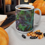 Ceramic White Cup 15oz - Flower of Cephalanthera Rubra
