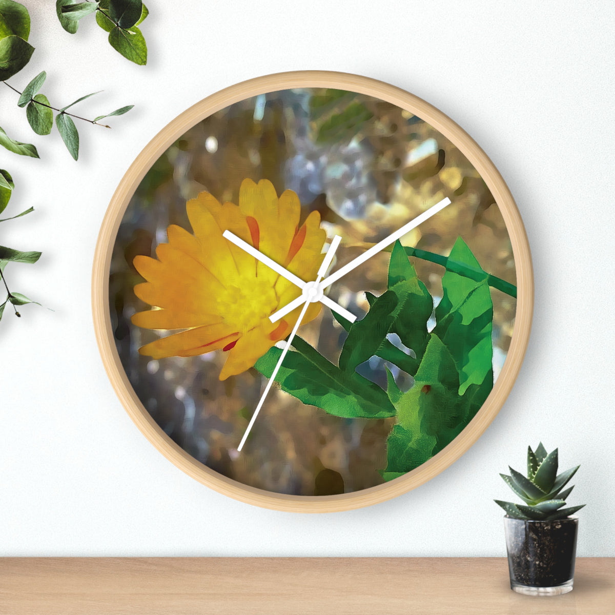 Wall Clock - Flower of Calendula