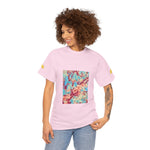 Unisex Heavy Cotton Tee - Poly Art - Apple's Tree Flower (Variant 3)
