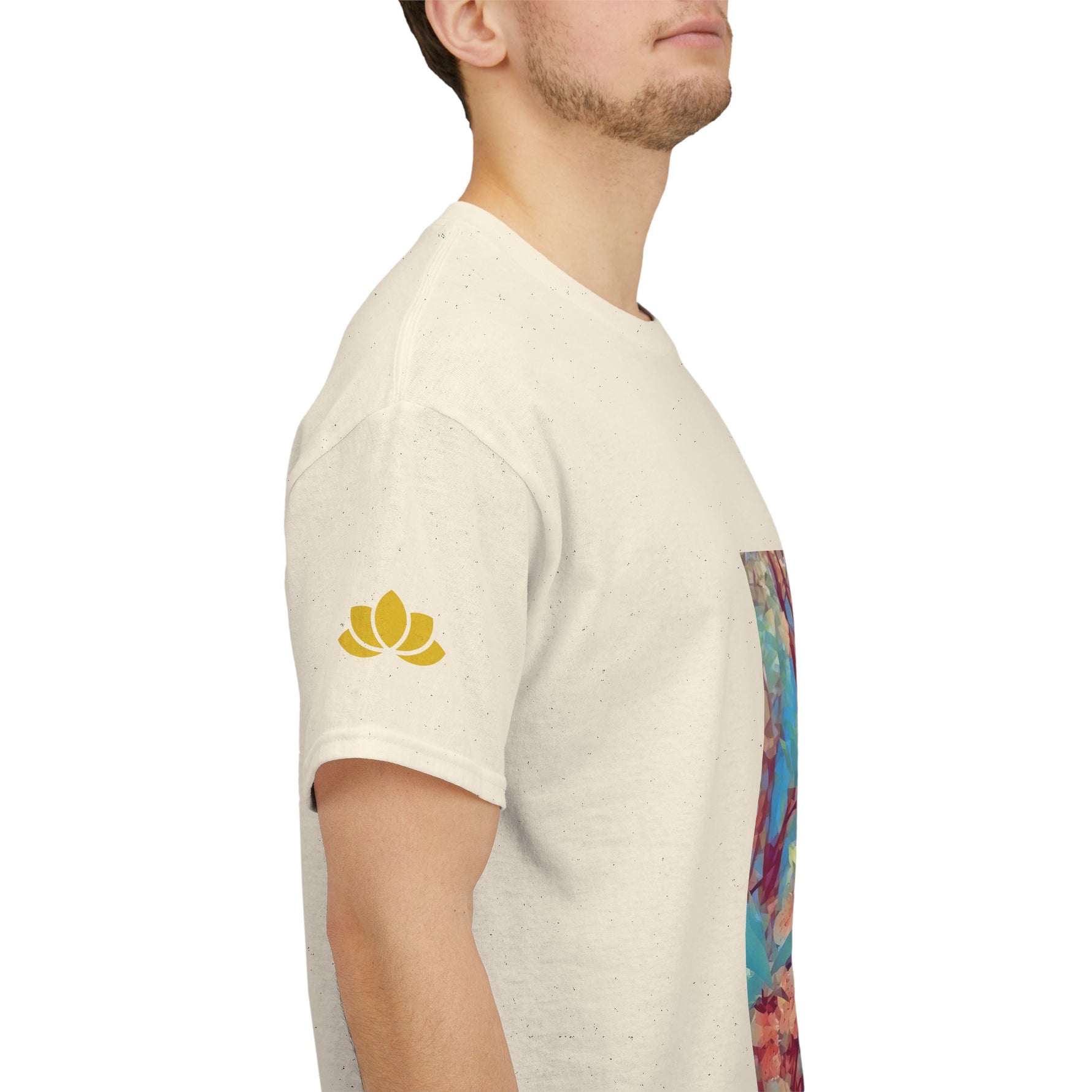 Unisex Heavy Cotton Tee - Poly Art - Apple's Tree Flower (Variant 3)