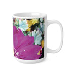 Ceramic White Cup 15oz - Flower of Dahlia