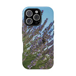 Magnetic Tough Phone Case - Flower of Lavender with Bombus