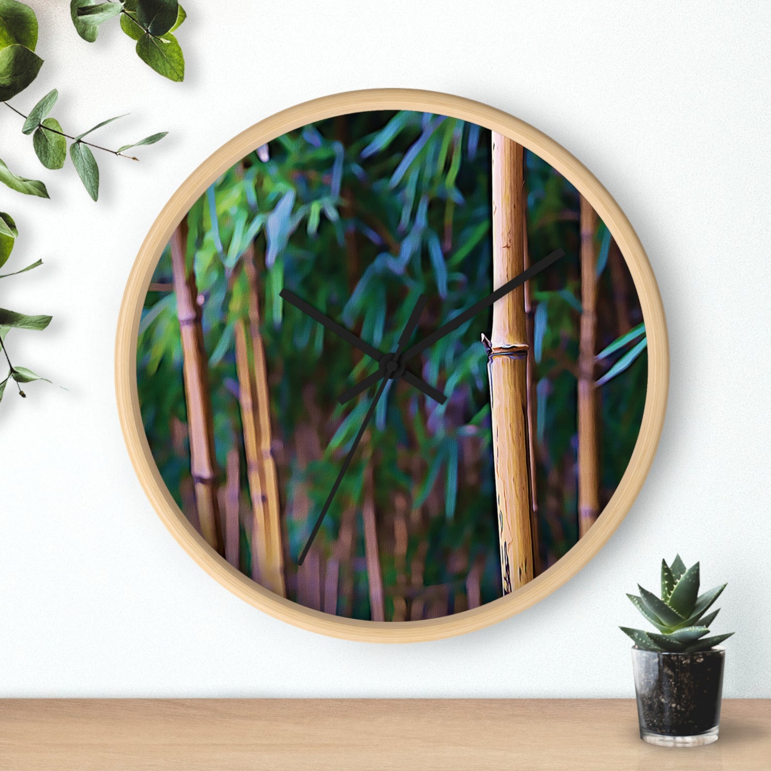 Wall Clock - Bamboo (Variant 2)