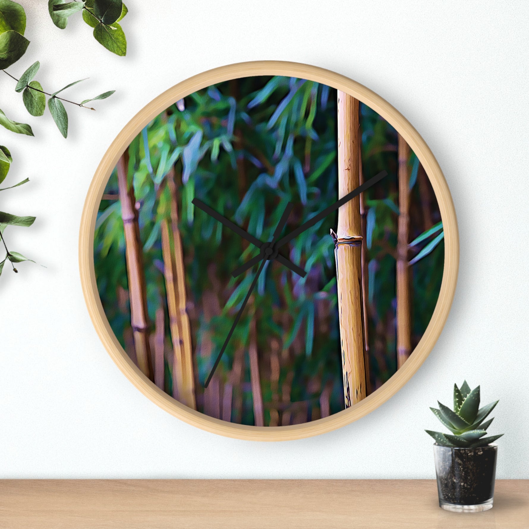 Wall Clock - Bamboo (Variant 2)
