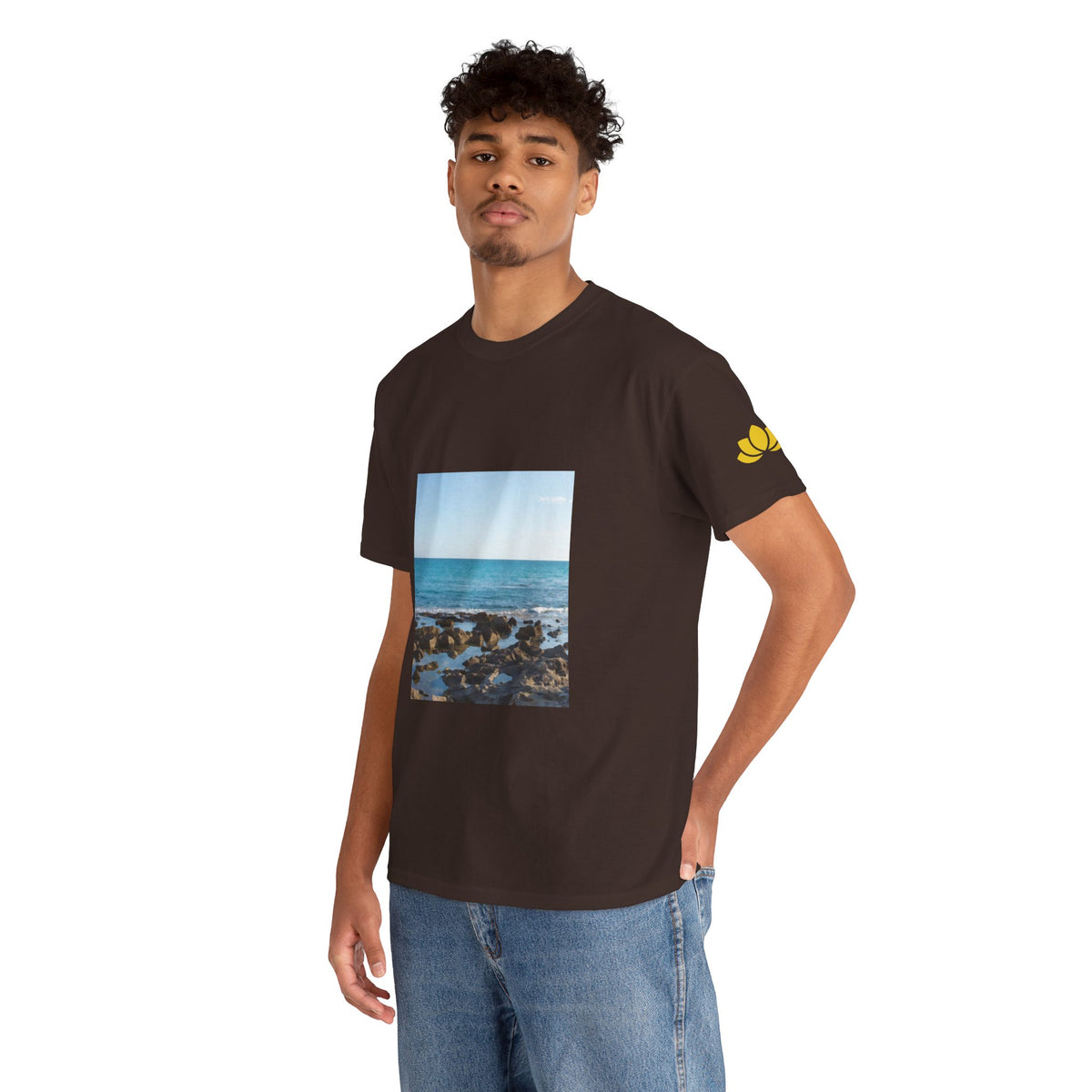 Unisex Heavy Cotton Tee - Sea (Variant 6)