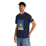 Unisex Heavy Cotton Tee - Nepal, Buddha's Eyes (Variant 1)