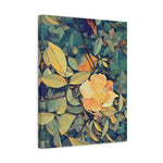 Stretched Matte Canvas - Poly Art - Flower of Rose (Variant 2)