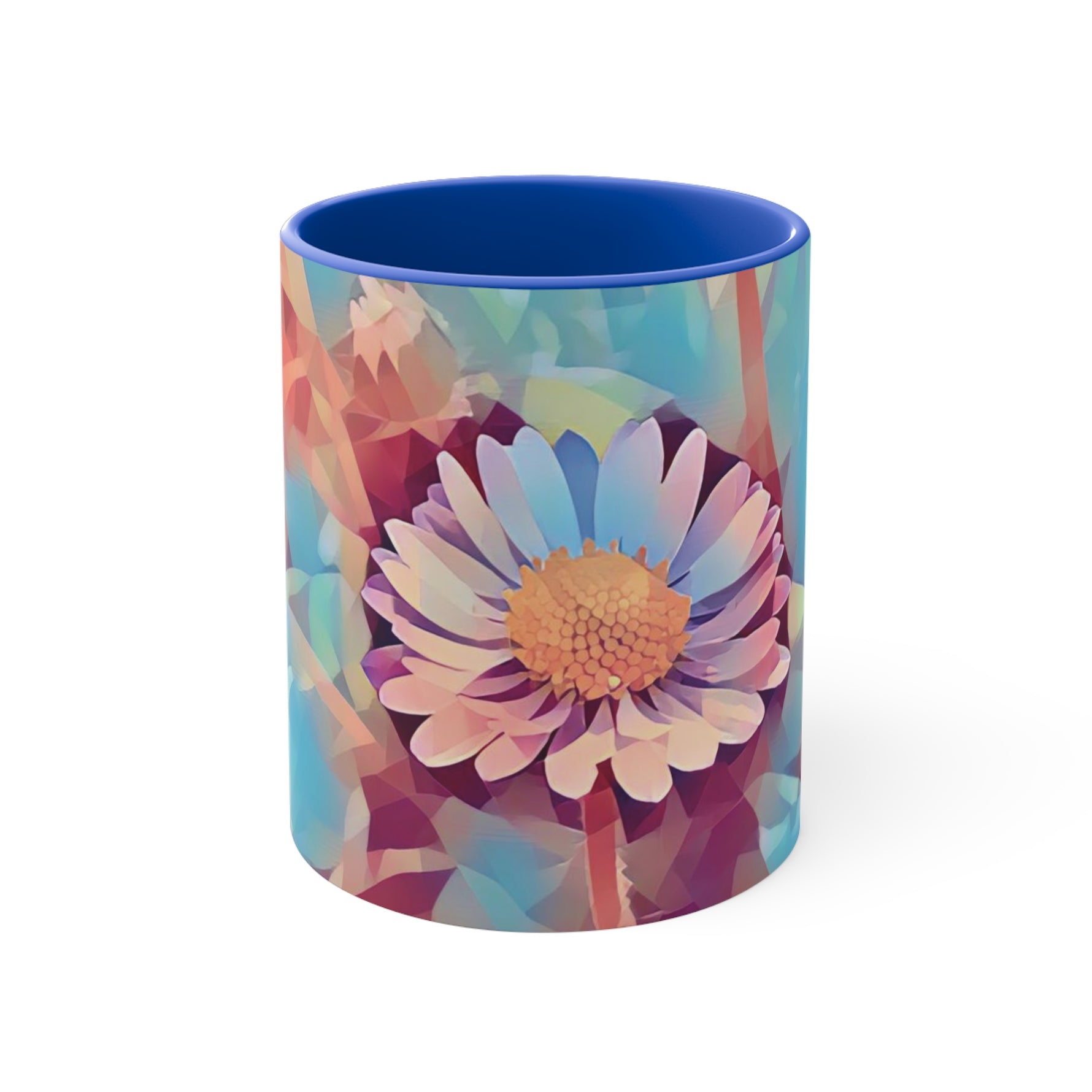Mug 11oz - Poly Art - Flower of Daisies (Variant 6)