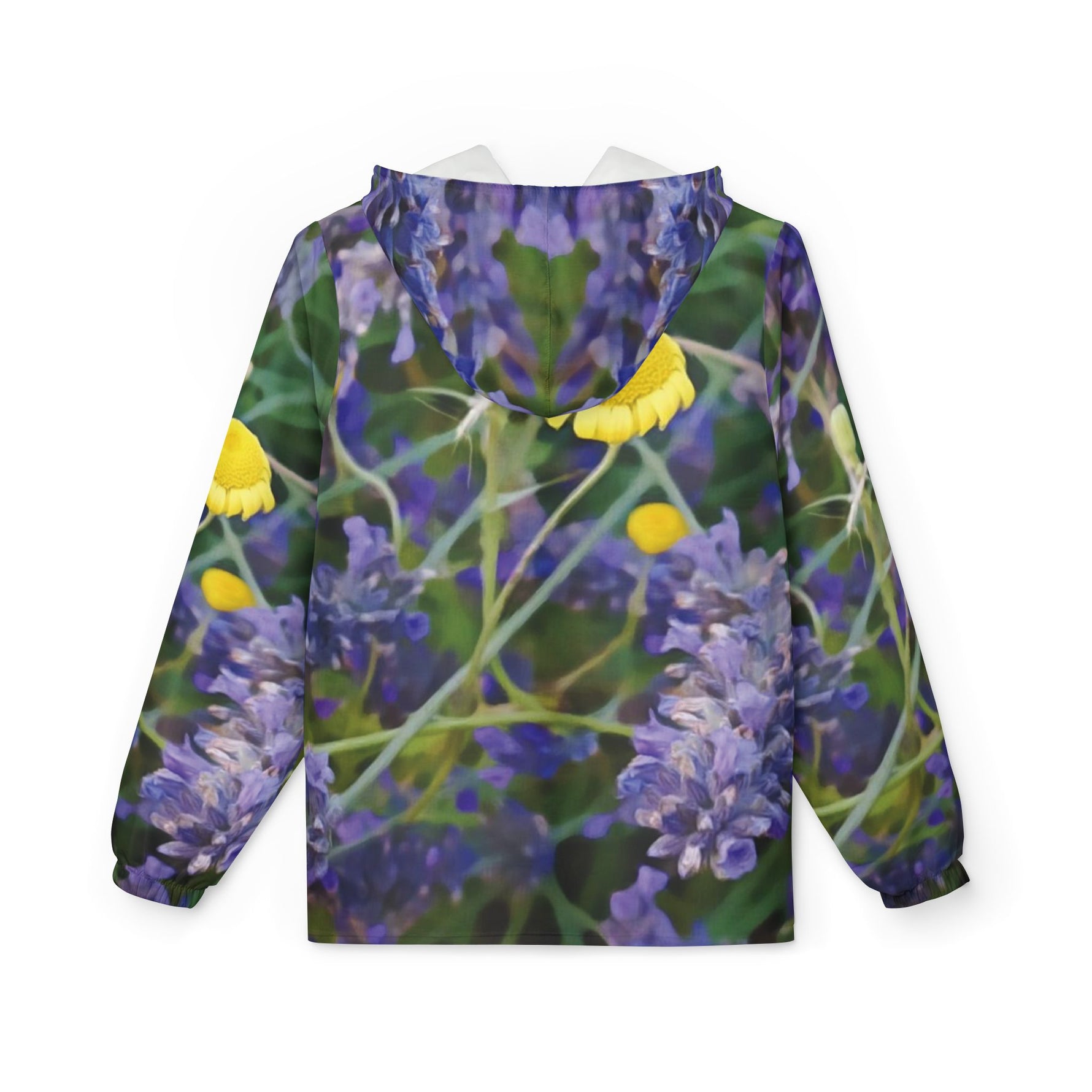 Windbreaker Jacket - Flower of Lavender and Chamomile