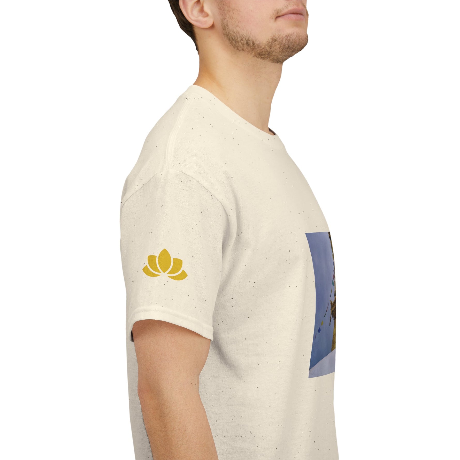 Unisex Heavy Cotton Tee - Nepal, Buddha's Eyes (Variant 4)