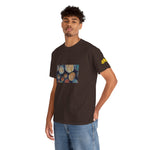 Unisex Heavy Cotton Tee - Poly Art - Wooden Trunks (Variant 3)