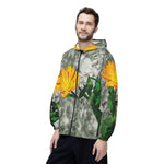 Windbreaker Jacket - Poly Art - Flower of Calendula (Variant 1)