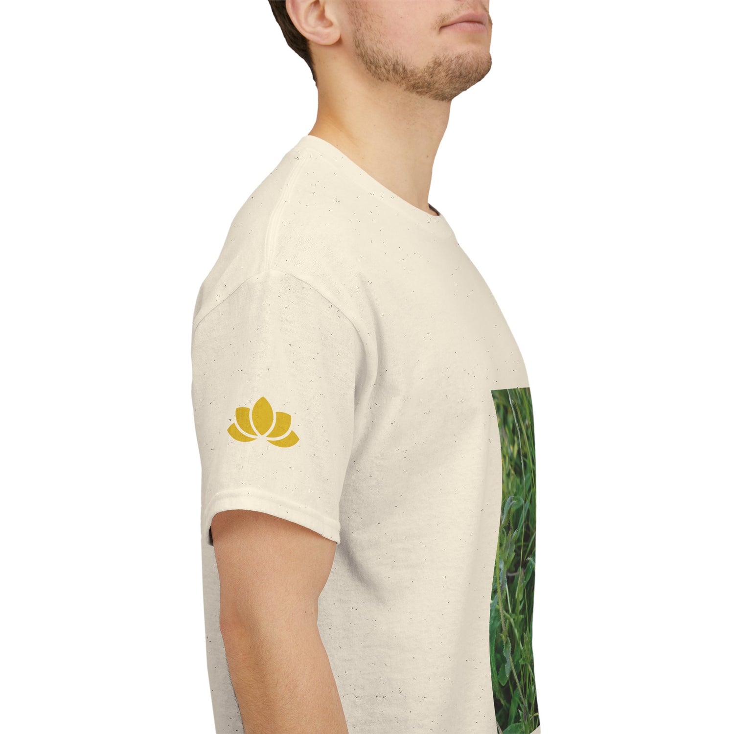 Unisex Heavy Cotton Tee - Flower of Malva Sylvestris