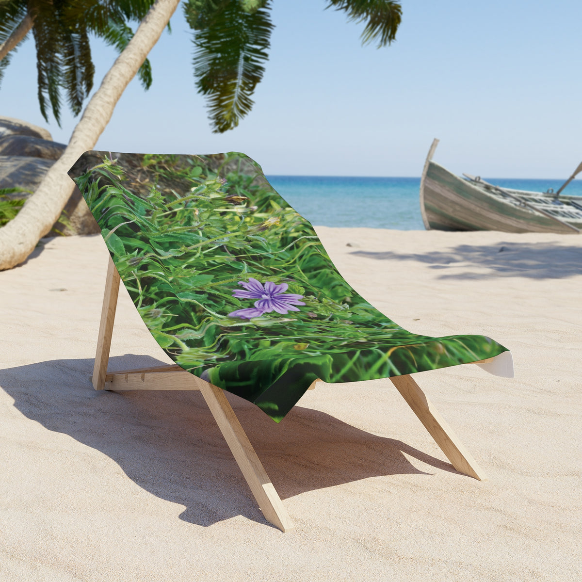 Beach Towel – Flower of Malva Sylvestris