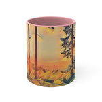 Mug 11oz - Poly Art - Forest Sunset (Variant 2)