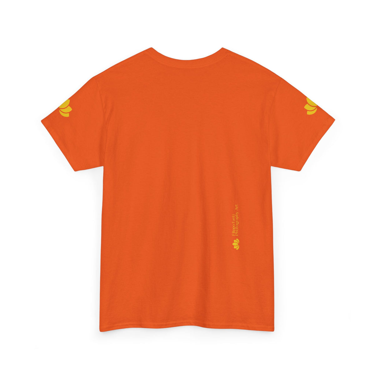 Unisex Heavy Cotton Tee - Poly Art - Flower of Dahlia in Red