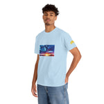 Unisex Heavy Cotton Tee - Poly Art - Sunset Sky (Variant 1)
