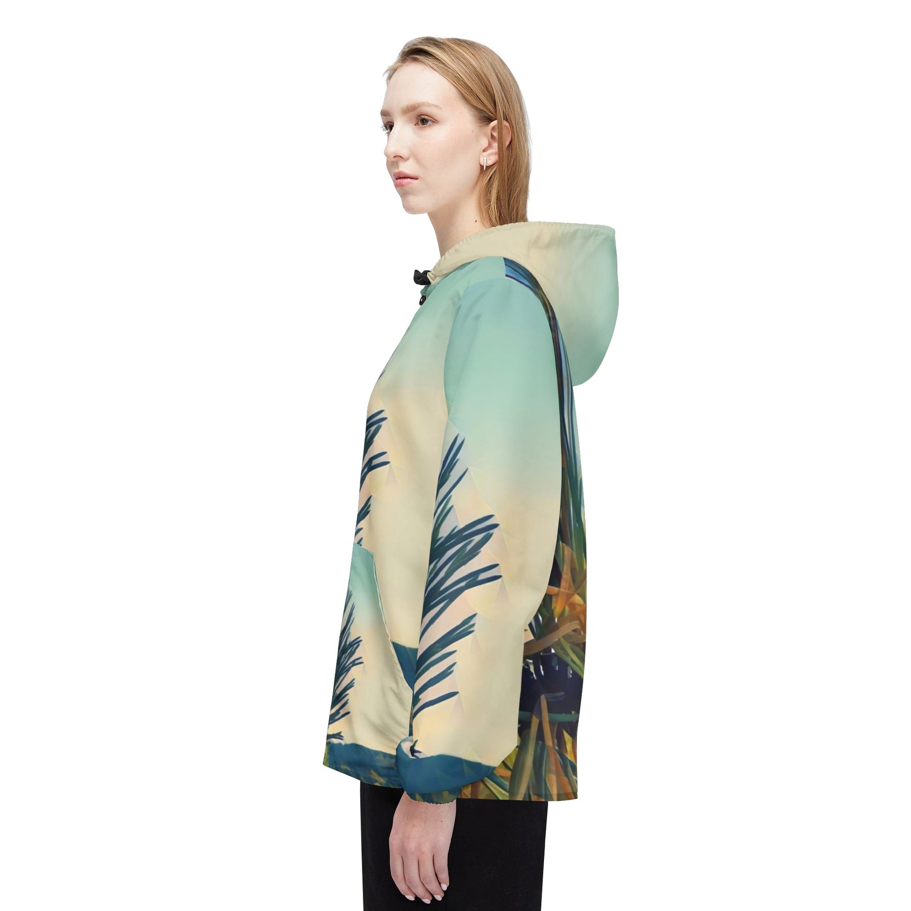 Windbreaker Jacket - Poly Art - Fir Pinecone