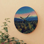Acrylic Wall Clock - Poly Art - Tuscan Landscape (Variant 1)