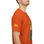 Unisex Heavy Cotton Tee - Poly Art - Rosehip Plant
