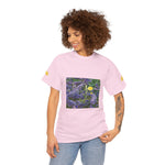 Unisex Heavy Cotton Tee - Flower of Lavender and Chamomile