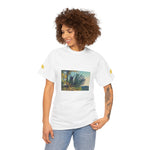 Unisex Heavy Cotton Tee - Poly Art - Fir Pinecone