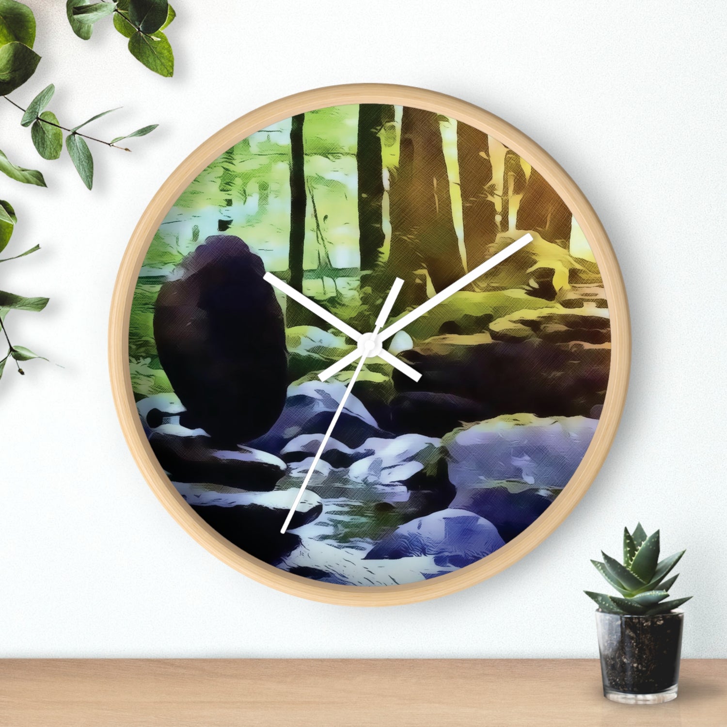 Wall Clock - Stone Balance (Variant 2)