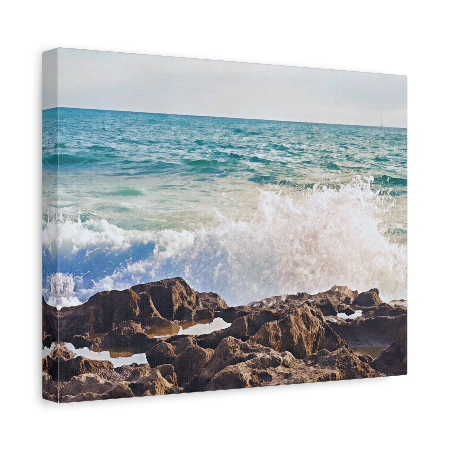 Stretched Matte Canvas - Sea (Variant 08)