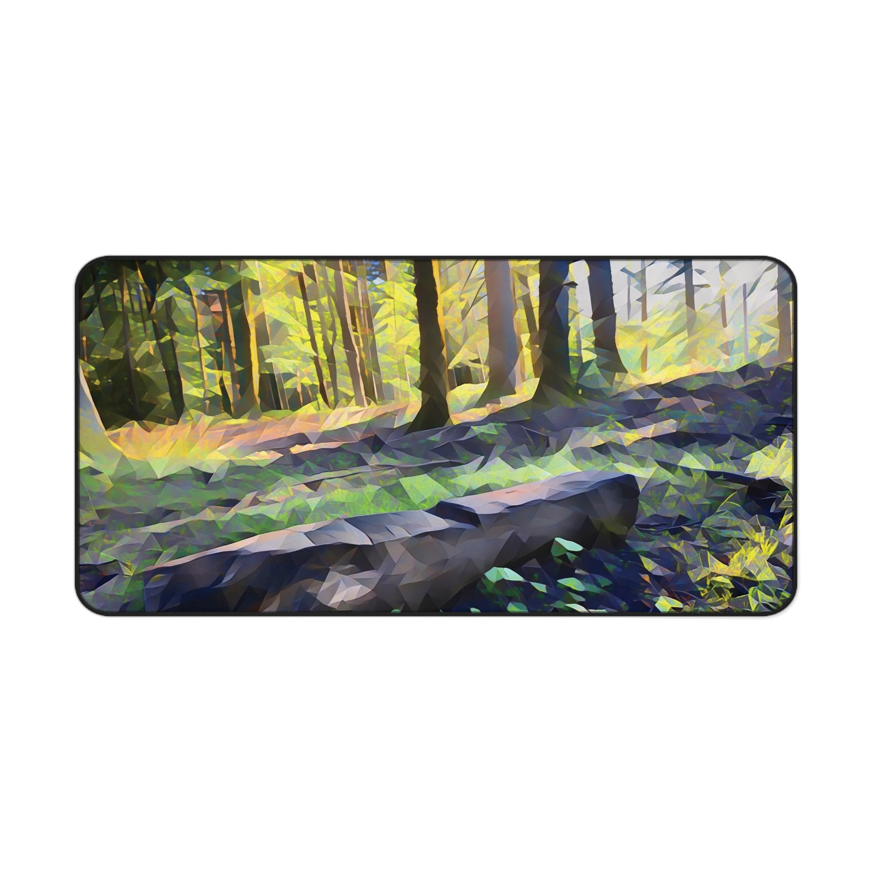 Desk Mat - Poly Art - Forest (Variant 07)
