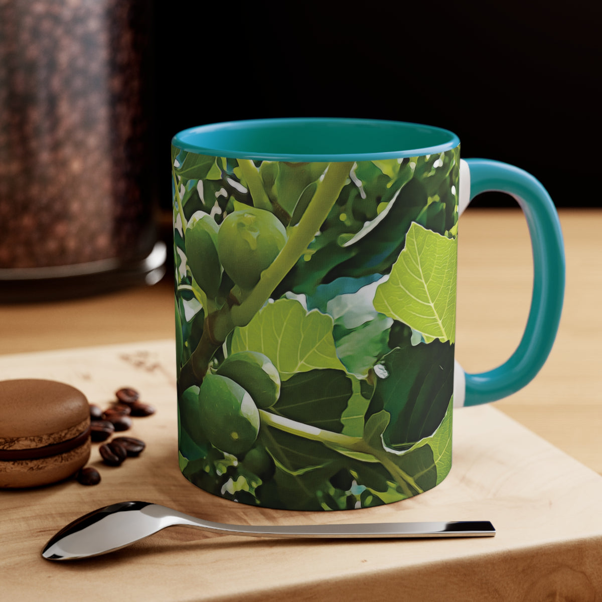 Mug 11oz - Fig's Plant, with Fruits and Leaves