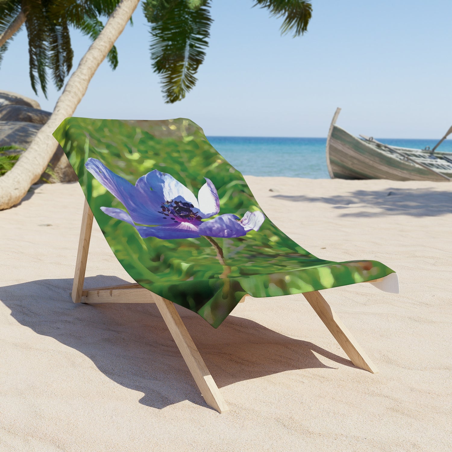Beach Towel – Flower of Anemone