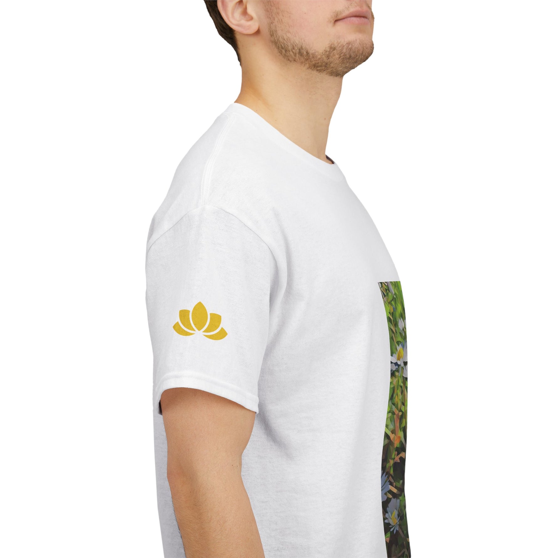 Unisex Heavy Cotton Tee - Poly Art - Flower of Daisies (Variant 1)