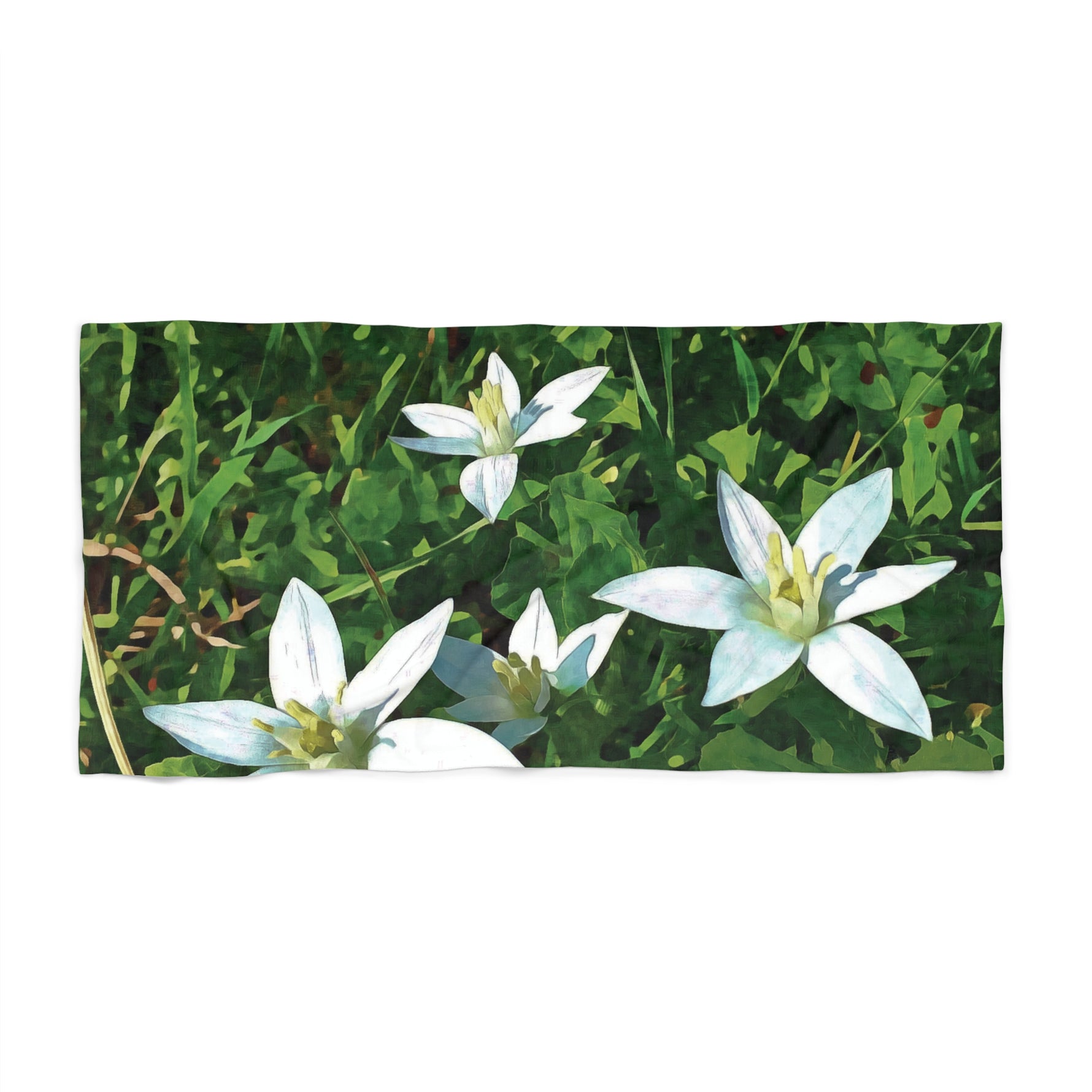 Beach Towel – Flower of Ornithogalum (Variant 2)