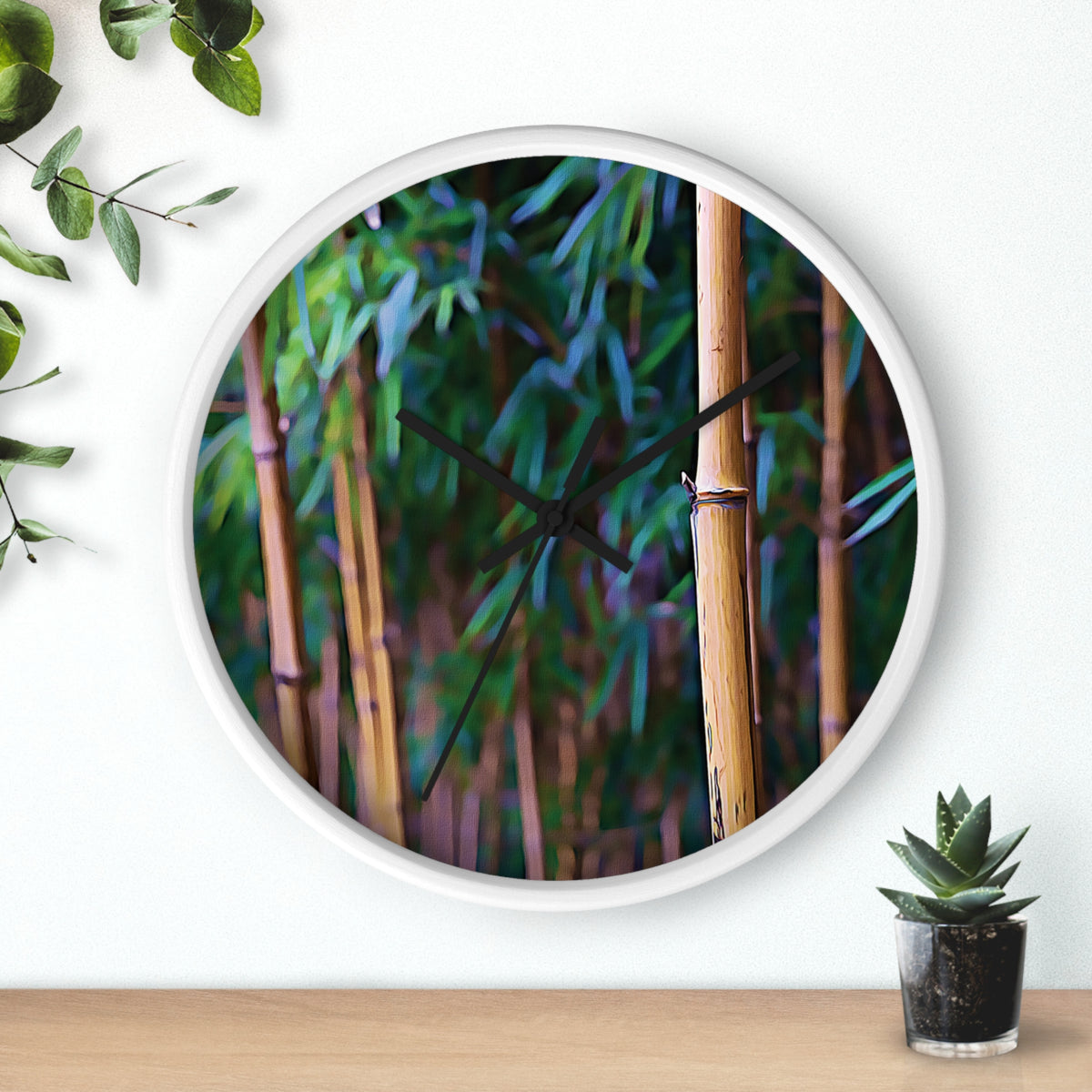 Wall Clock - Bamboo (Variant 2)