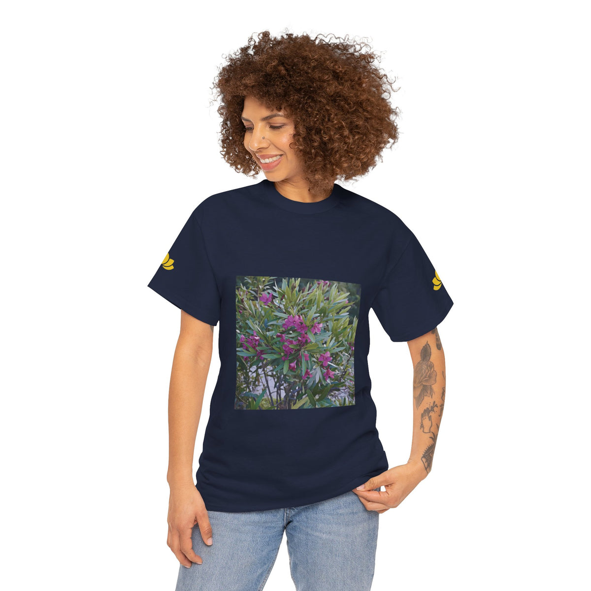 Unisex Heavy Cotton Tee - Flower of Oleander
