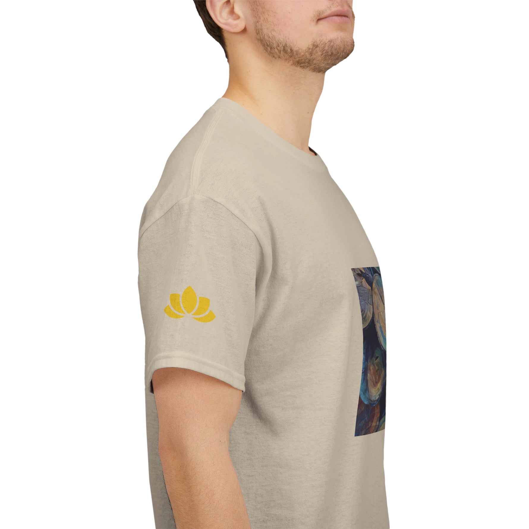 Unisex Heavy Cotton Tee - Poly Art - Wooden Trunks (Variant 3)