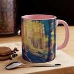 Mug 11oz - Poly Art - Forest, a Path (Variant 1)