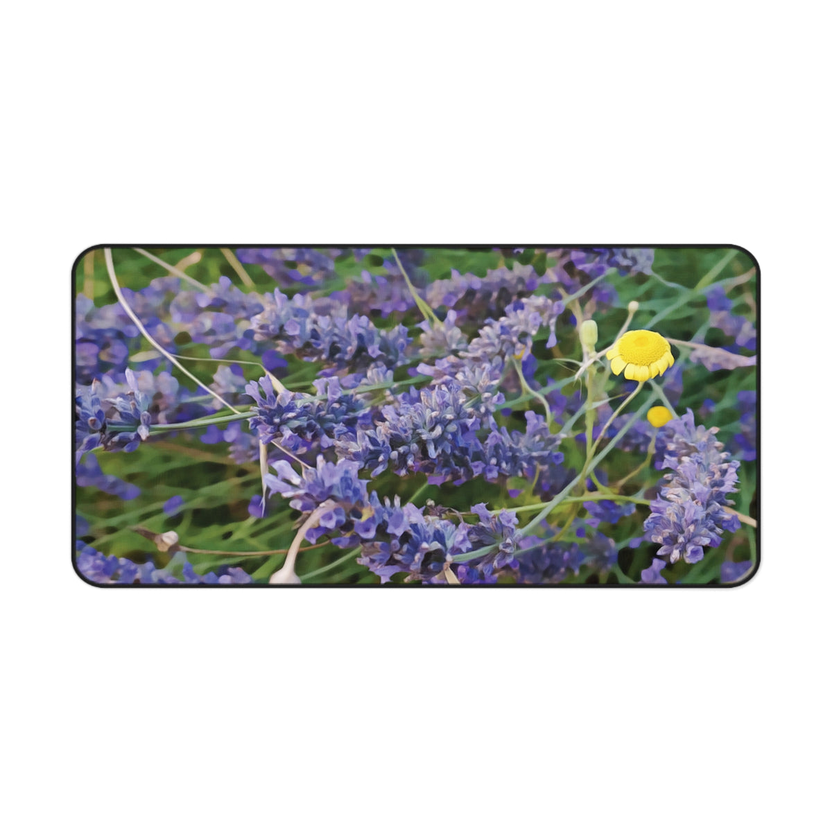 Desk Mat - Flower of Lavender and Chamomile