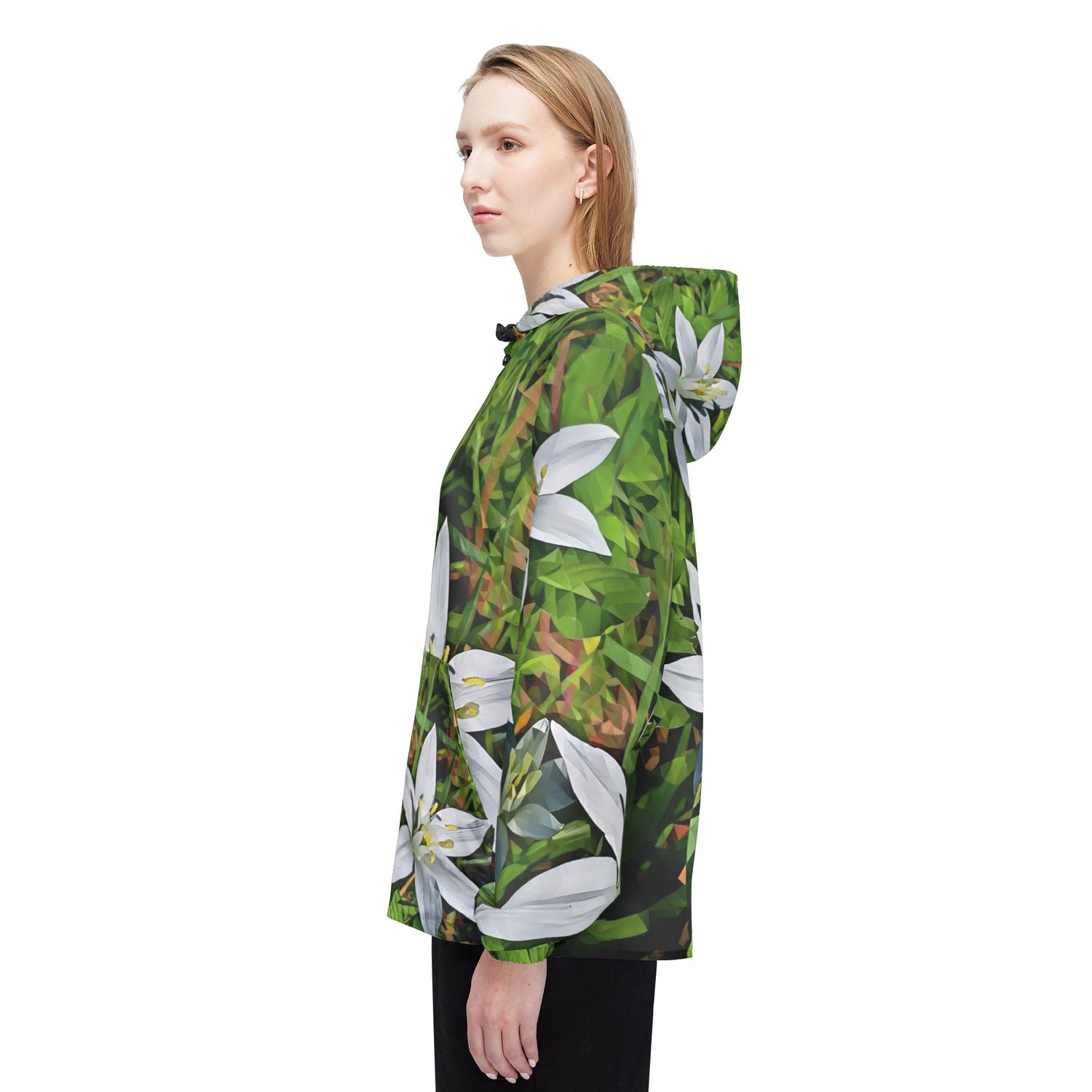 Windbreaker Jacket - Poly Art - Flower of Ornithogalum (Variant 1)