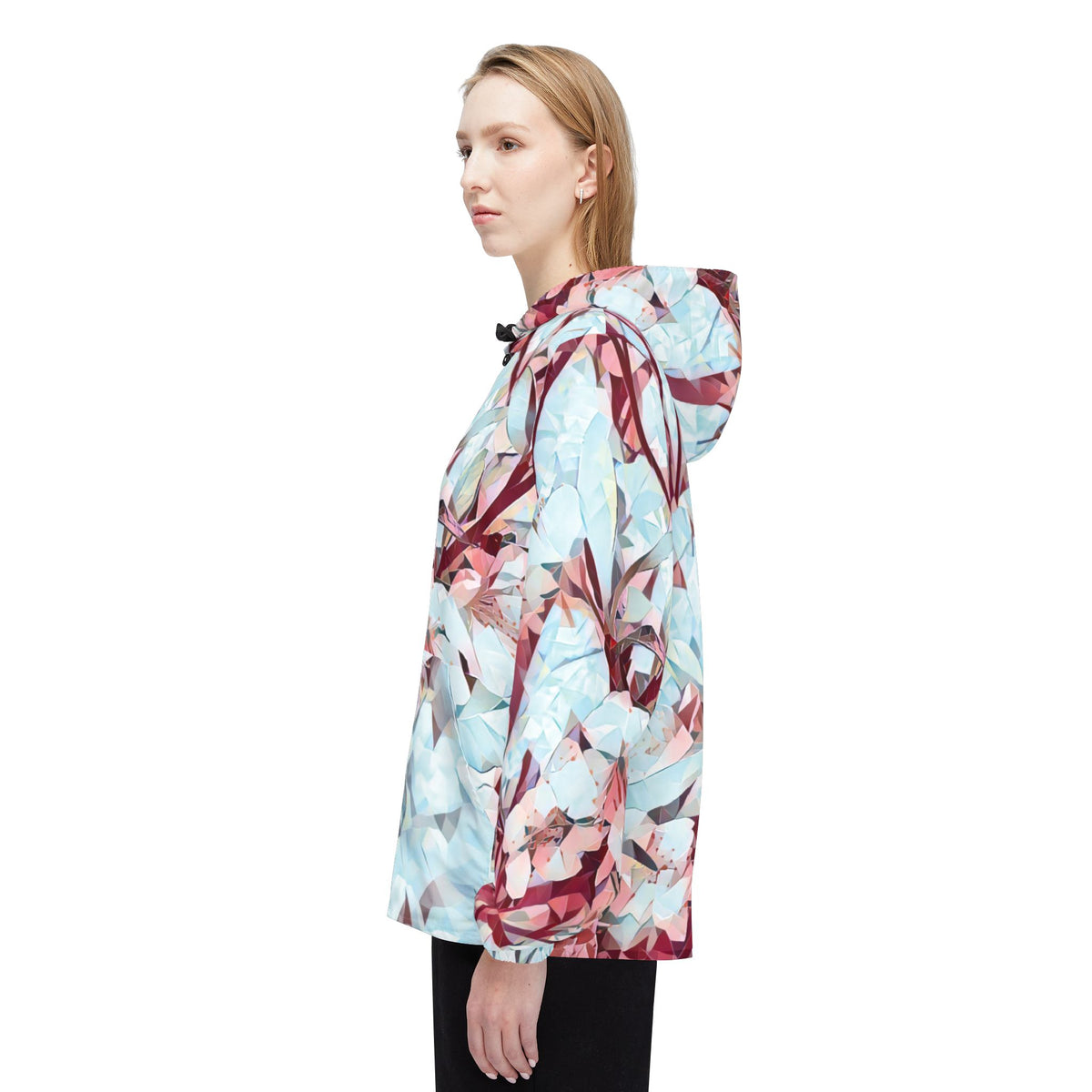 Windbreaker Jacket - Poly Art - Apple's Tree Flower (Variant 4)