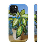Magnetic Tough Phone Case - Dieffenbachia Plant and Sea