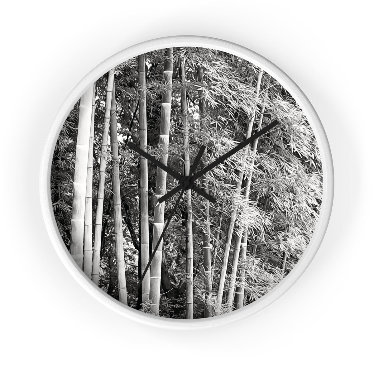 Wall Clock - Bamboo (B&W Variant)