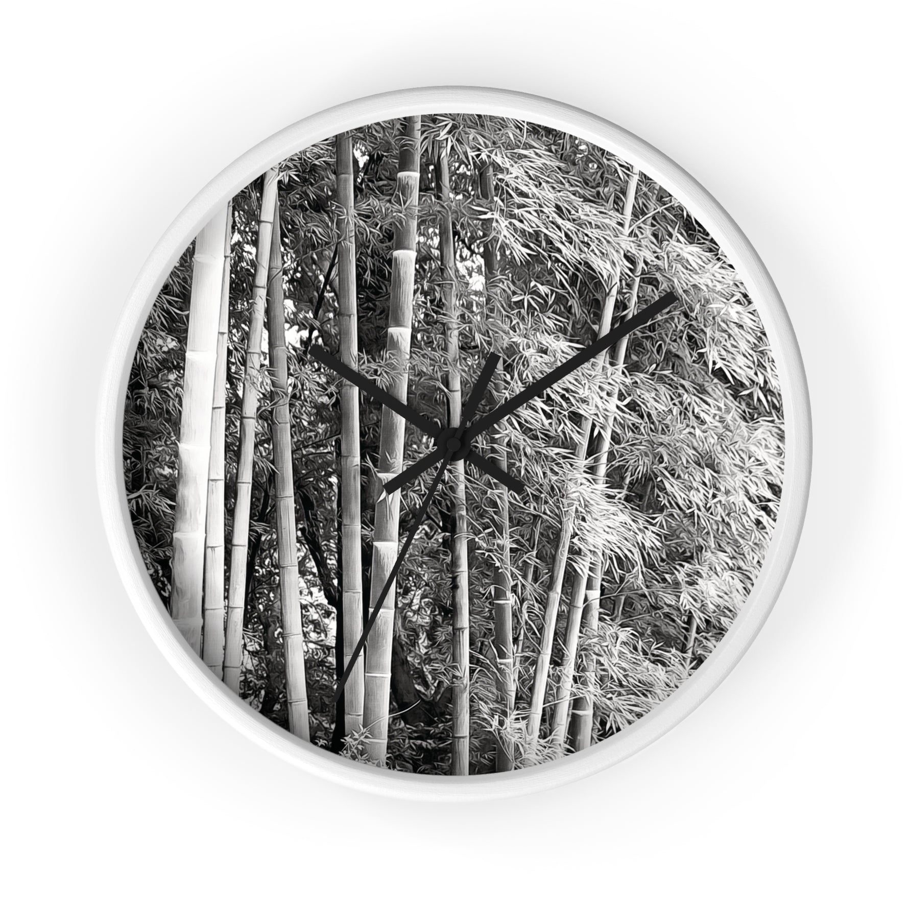 Wall Clock - Bamboo (B&W Variant)