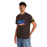 Unisex Heavy Cotton Tee - Poly Art - Sunset Sky (Variant 1)